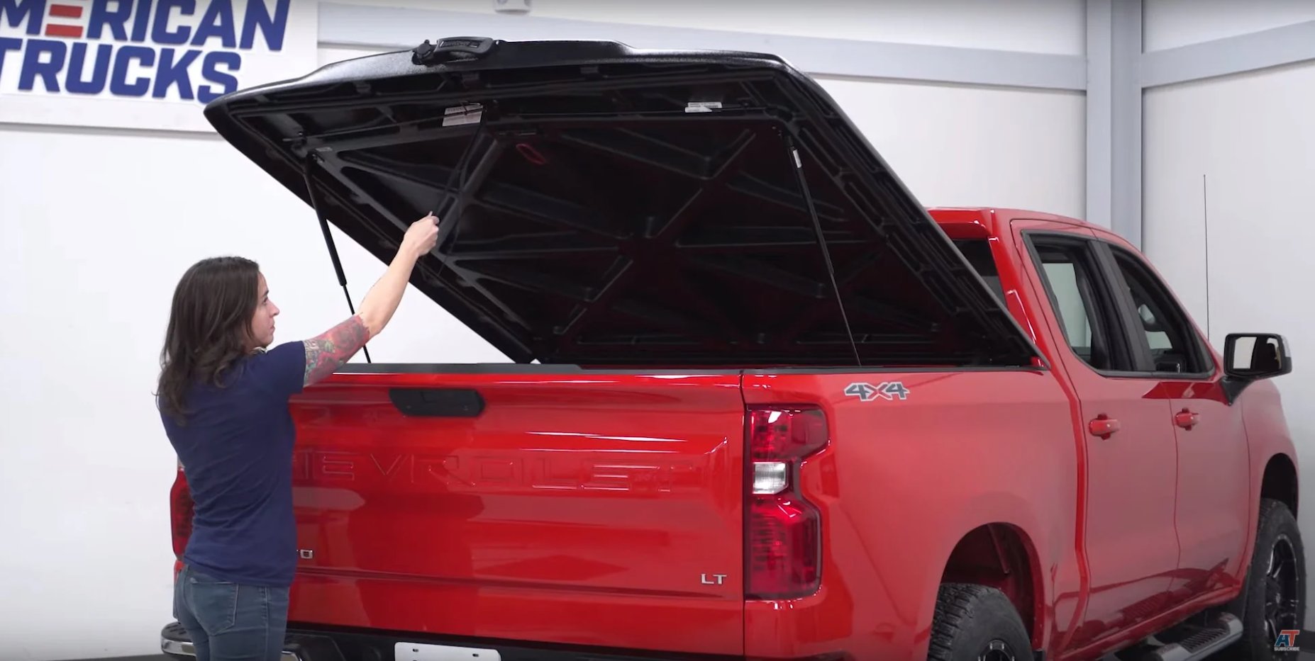 AT Cleaning a Tonneau Cover on Silverado