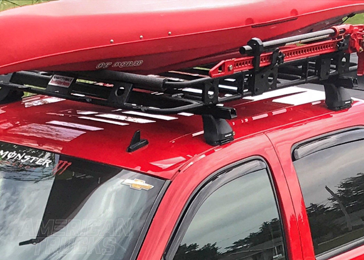 2012 Silverado Hauling a Kayak on the Roof