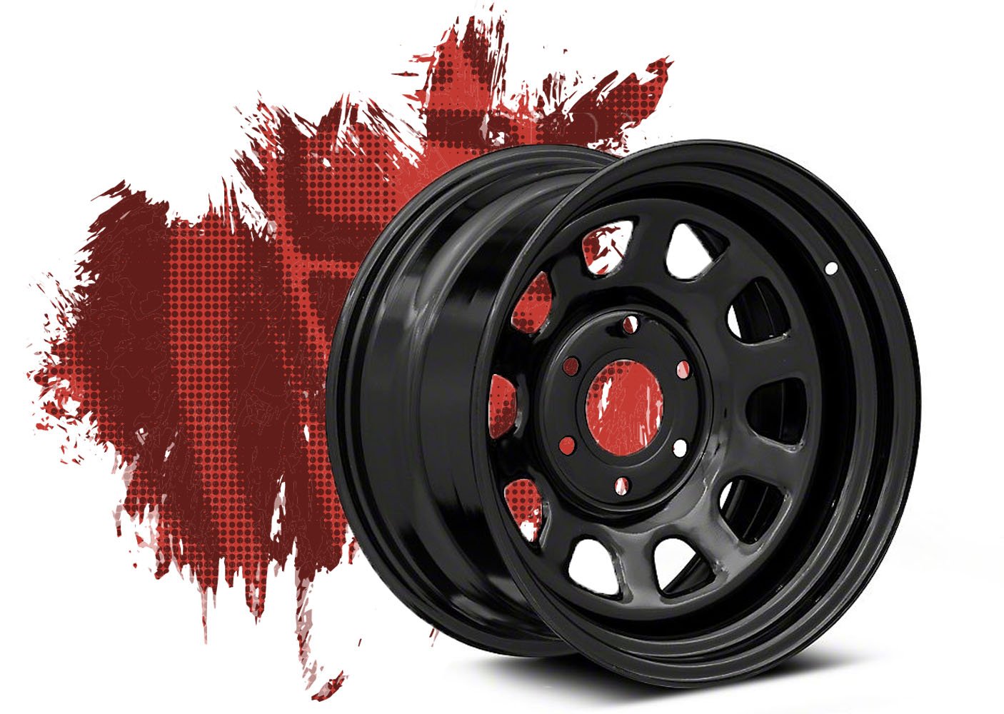 Product image example representing the first type of wheel the steel wheel