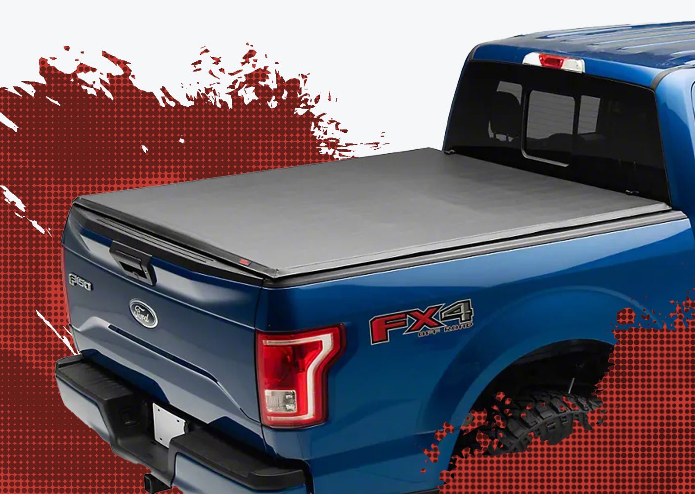 Product image of the Rough Country Soft Tri-Fold tonneau cover