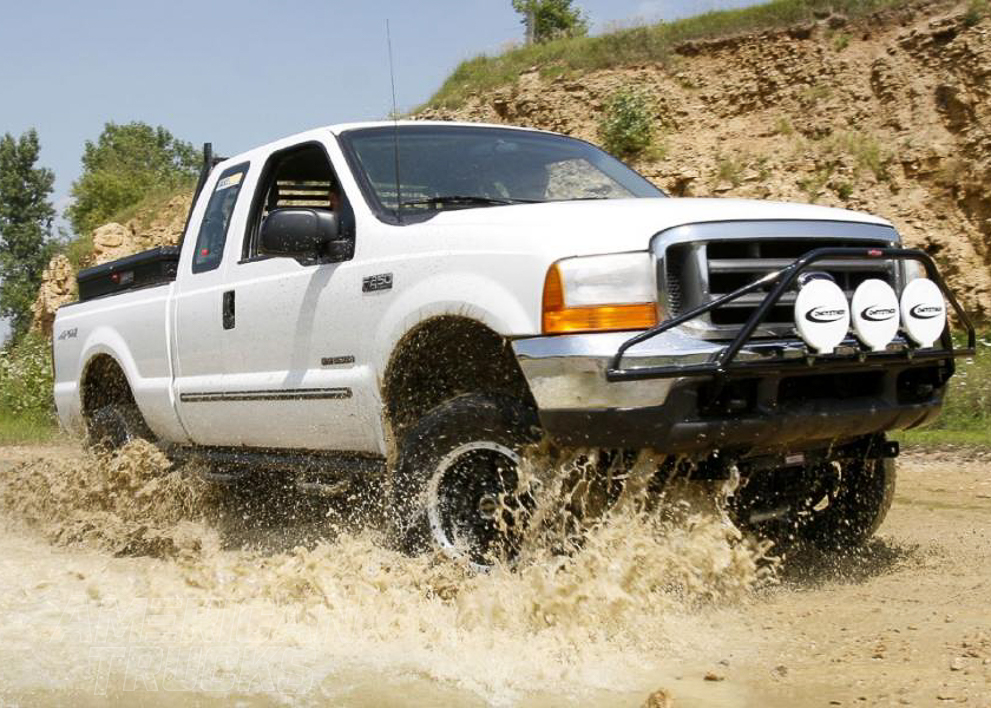 2011-2016 F-250 Running through a Puddle