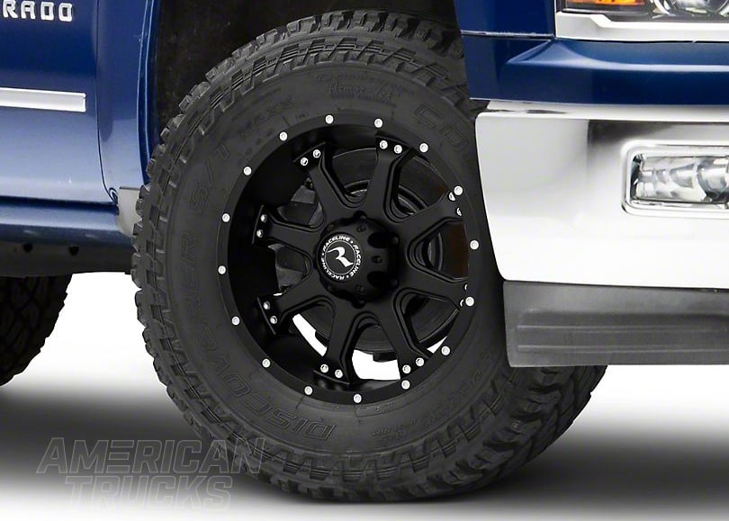 Raceline Assault Black 6-Lug Wheel on a 2014-2018 Silverado