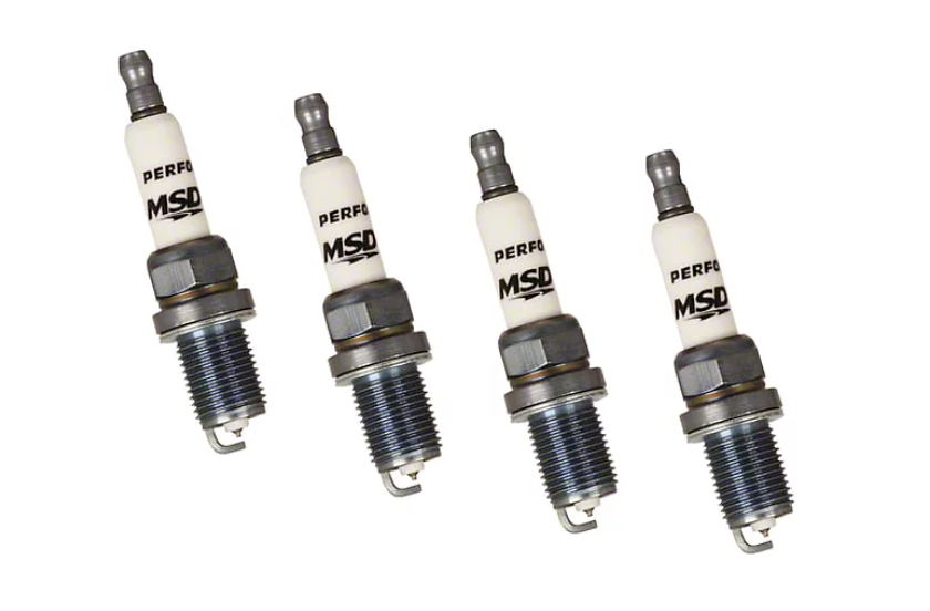 MSD Iridium Tip Spark Plugs; Set of Four