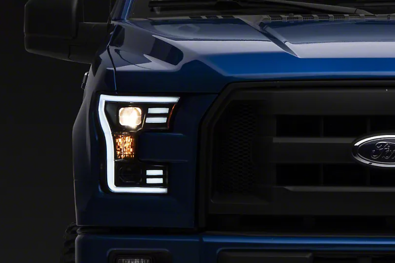 Raxiom G3 Projector Headlights with LED Accent F-150 
