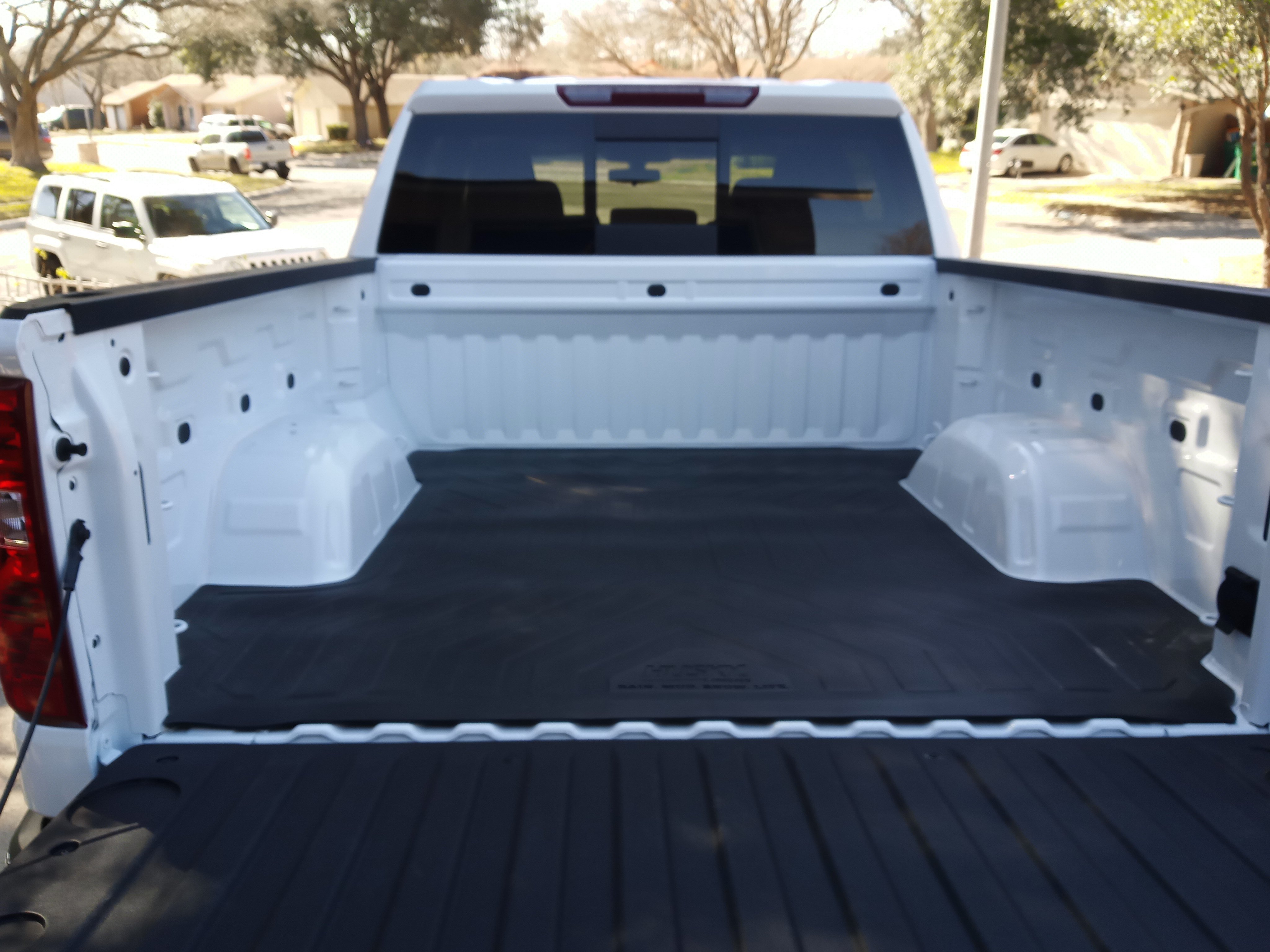 Husky ultrafiber truck bed liner installed in a Chevy Silverado