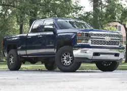 XF Offroad Silverado 1500 XF-238 Gloss Black and Red Milled 6-Lug