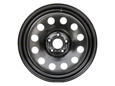 12-Hole Replica Steel Black 5-Lug Wheel; 20x8; 19mm Offset (02-08 RAM 1500, Excluding Mega Cab)