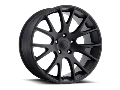 Hellcat Replica Satin Black 5-Lug Wheel; 22x10; 25.40mm Offset (02-08 RAM 1500, Excluding Mega Cab)