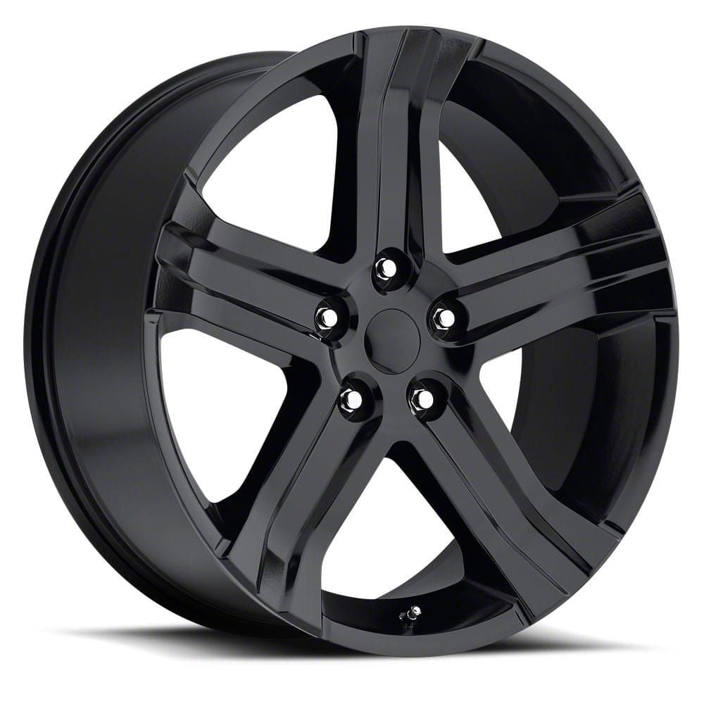 RAM 1500 RT Replica Gloss Black 5-Lug Wheel; 22x9; 20mm Offset (02-08 ...