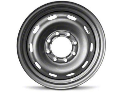 10-Slot Replica Steel Silver 8-Lug Wheel; 17x7.5; 45mm Offset (03-09 RAM 2500)