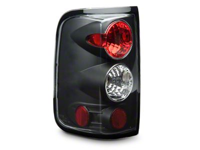 Euro Style Tail Lights; Black Housing; Clear Lens (04-08 F-150 Styleside)