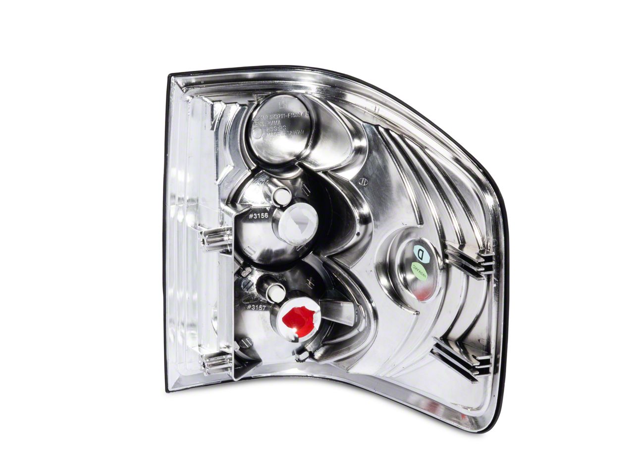 04-09 F 150フレアサイド用ブラックベゼル性能LEDテールランプペアセット