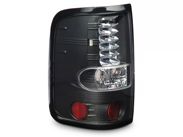 LED Tail Lights; Black Housing; Clear Lens (04-08 F-150 Styleside)