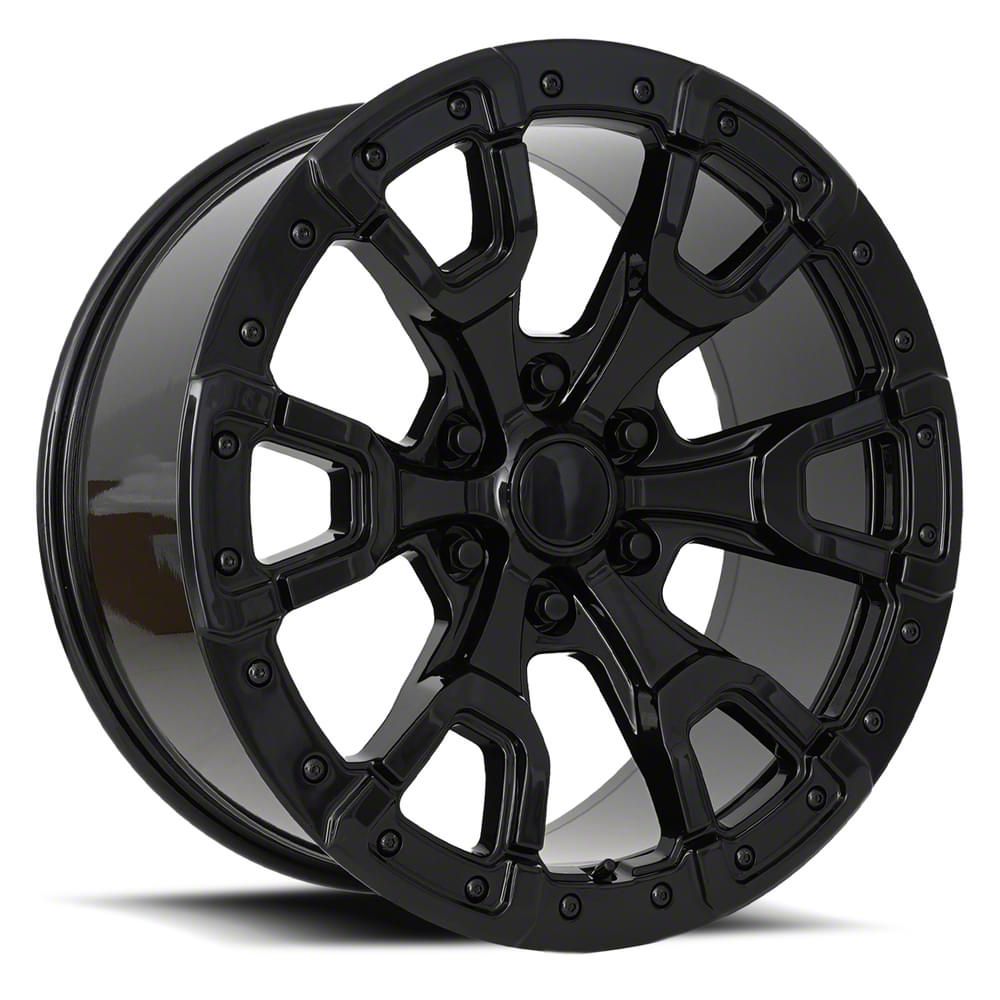 F-150 Raptor Style Gloss Black 6-Lug Wheel; 20x9; 20mm Offset (04