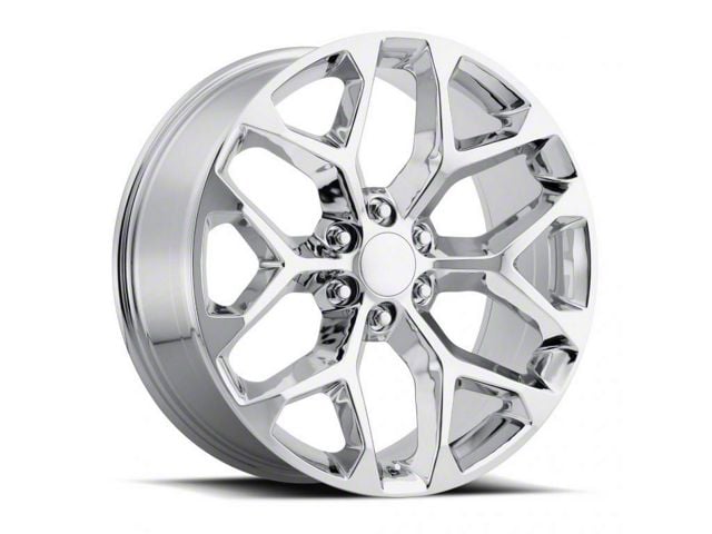 2014 Snowflake Replica Chrome 6-Lug Wheel; 22x9; 24mm Offset (07-13 Sierra 1500)