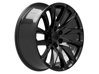 CA90 Gloss Black 6-Lug Wheel; 22x9; 28mm Offset (07-13 Sierra 1500)