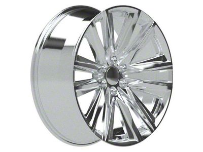 CA91 Chrome 6-Lug Wheel; 24x10; 28mm Offset (07-13 Sierra 1500)