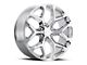 Chevy Snowflake Replica Chrome 6-Lug Wheel; 20x9; 27mm Offset (07-13 Sierra 1500)