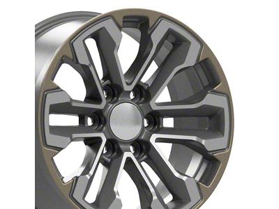 CV69 Gunmetal 6-Lug Wheel; 18x8.5; 26mm Offset (07-13 Sierra 1500)