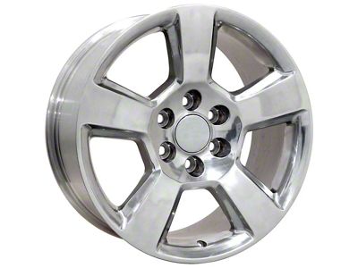 CV76 Polished 6-Lug Wheel; 20x9; 27mm Offset (07-13 Sierra 1500)