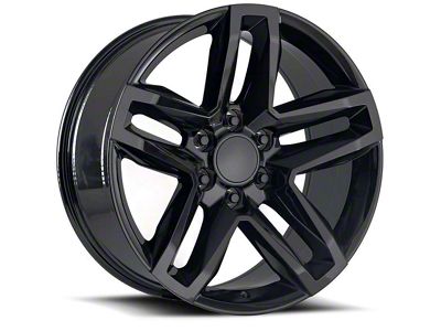 Z71 Style Gloss Black 6-Lug Wheel; 20x9; 15mm Offset (07-13 Sierra 1500)