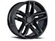 Z71 Style Gloss Black 6-Lug Wheel; 20x9; 15mm Offset (07-13 Sierra 1500)