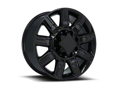 AT4 2500 Replica Gloss Black 8-Lug Wheel; 20x8.5; 47mm Offset (11-14 Sierra 2500 HD)