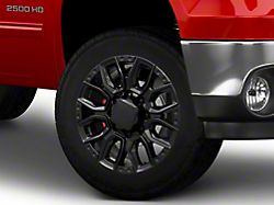 CV97B Black 8-Lug Wheel; 20x8.5; 47mm Offset (11-14 Sierra 3500 HD SRW)