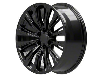 CA93 Gloss Black 6-Lug Wheel; 22x9; 28mm Offset (07-13 Silverado 1500)