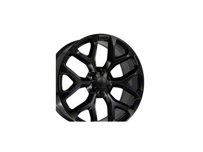 CV98B Satin Black 6-Lug Wheel; 26x10; 24mm Offset (07-13 Silverado 1500)