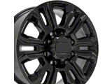 CV70B Black 8-Lug Wheel; 20x8.5; 47mm Offset (11-14 Silverado 2500 HD)