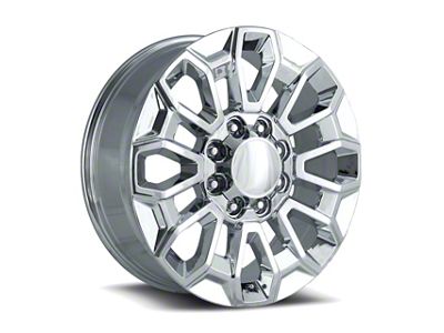 High Country Style Chrome 8-Lug Wheel; 22x8.5; 44mm Offset (11-14 Silverado 2500 HD)