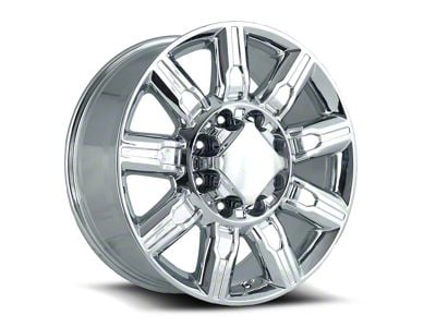 AT4 2500 Replica Chrome 8-Lug Wheel; 20x8.5; 47mm Offset (11-14 Silverado 3500 HD SRW)