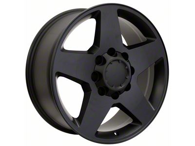 Silverado Style Matte Black 8-Lug Wheel; 20x8.5; 44mm Offset (11-14 Silverado 3500 HD SRW)