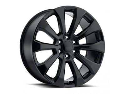 Silverado Split Replica Gloss Black 6-Lug Wheel; 22x9; 28mm Offset (07-14 Tahoe)