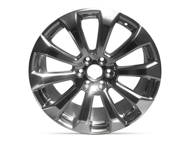 10-Spoke Replica Aluminum Polished 6-Lug Wheel; 22x9; 28mm Offset (07-14 Tahoe)