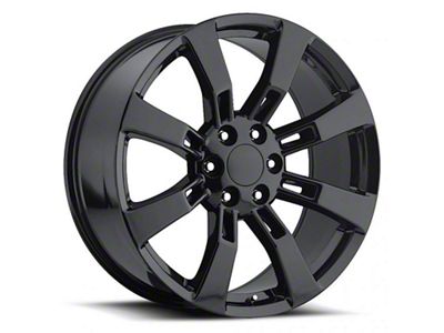 2009 Escalade Replica Gloss Black 6-Lug Wheel; 22x9; 31mm Offset (07-14 Tahoe)