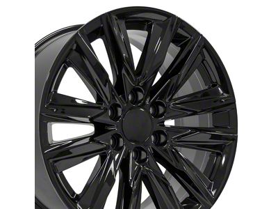 CA91 Gloss Black 6-Lug Wheel; 20x9; 28mm Offset (07-14 Tahoe)
