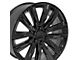 CA91 Gloss Black 6-Lug Wheel; 24x10; 28mm Offset (07-14 Tahoe)
