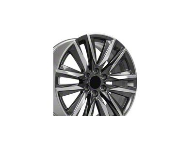 CA91 Gunmetal with Polished Face 6-Lug Wheel; 22x9; 28mm Offset (07-14 Tahoe)