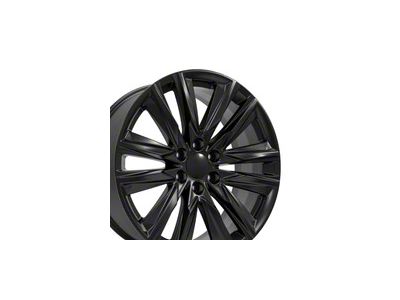 CA91 Satin Black 6-Lug Wheel; 22x9; 28mm Offset (07-14 Tahoe)