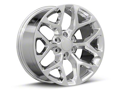 Chevy Snowflake Replica Chrome 6-Lug Wheel; 20x9; 27mm Offset (07-14 Tahoe)