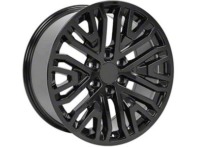 CV37 Black 6-Lug Wheel; 20x9; 28mm Offset (07-14 Tahoe)