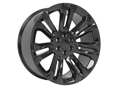 CV43 Black 6-Lug Wheel; 24x10; 24mm Offset (07-14 Tahoe)