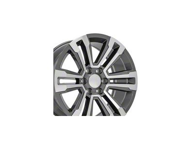 CV44 Gunmetal Machined 6-Lug Wheel; 20x9; 24mm Offset (07-14 Tahoe)