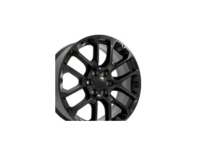 CV67 Satin Black 6-Lug Wheel; 22x9; 28mm Offset (07-14 Tahoe)