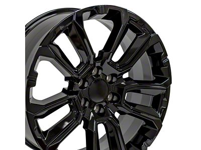 CV68 Black 6-Lug Wheel; 22x9; 28mm Offset (07-14 Tahoe)