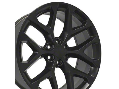 CV98B Black 6-Lug Wheel; 24x10; 24mm Offset (07-14 Tahoe)