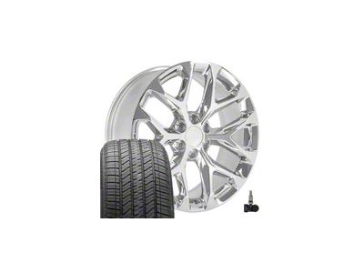 CV98B Chrome 6-Lug Wheel; 22x9; 24mm Offset (07-14 Tahoe)