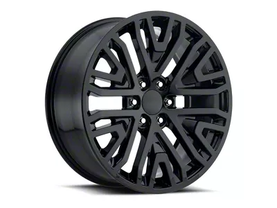 Mesh Replica Gloss Black 6-Lug Wheel; 22x9; 28mm Offset (07-14 Tahoe)